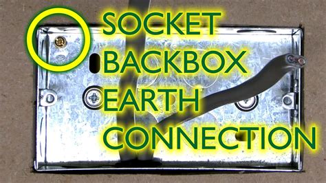 earthing metal back box|metal back box earth connection.